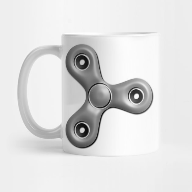 Fidget Spinner - Metallic 3D by Introvert